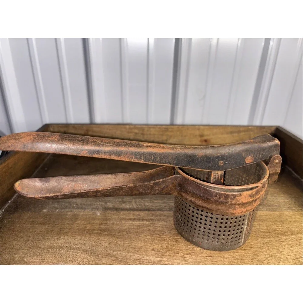 Vintage Potato Ricer And Bacon Press